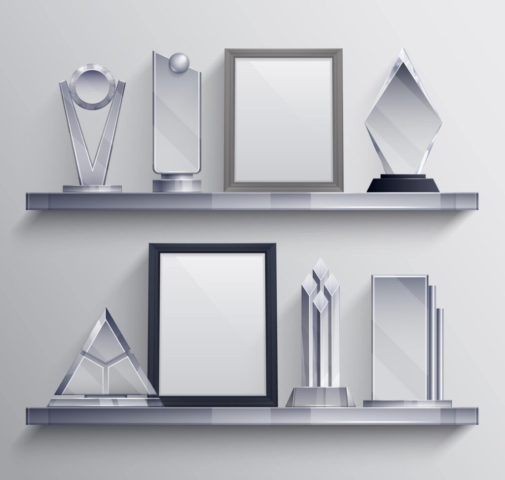Custom-Made Engraved Awards - Platinum Awards